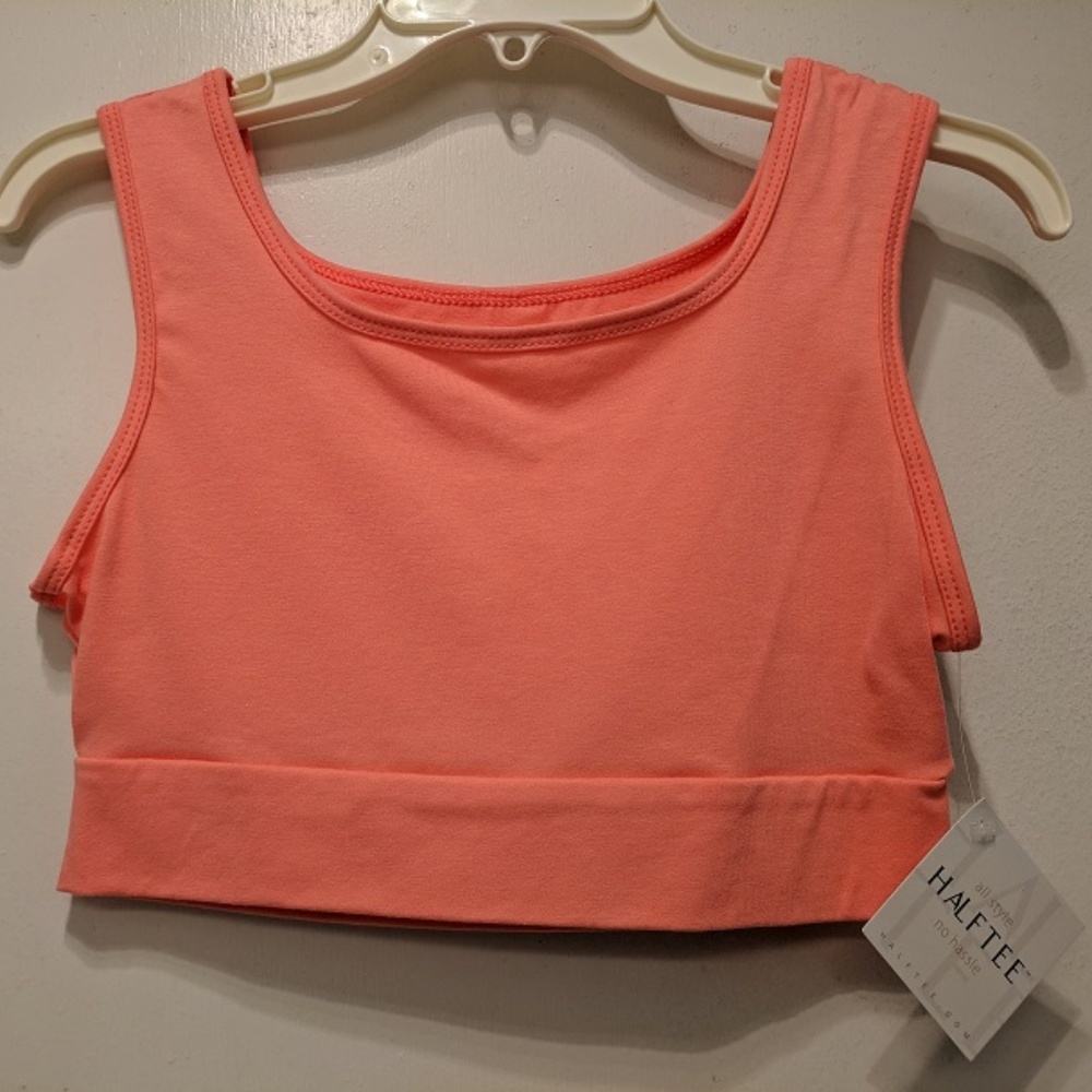 Coral Halftee tank camisole
